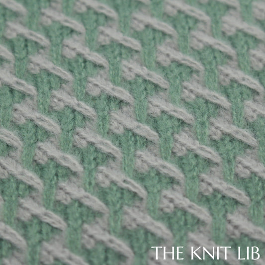 The Knit Lib - Original Knit Pattern Design Inspiration - 01385 Loop-held Stripes Cables