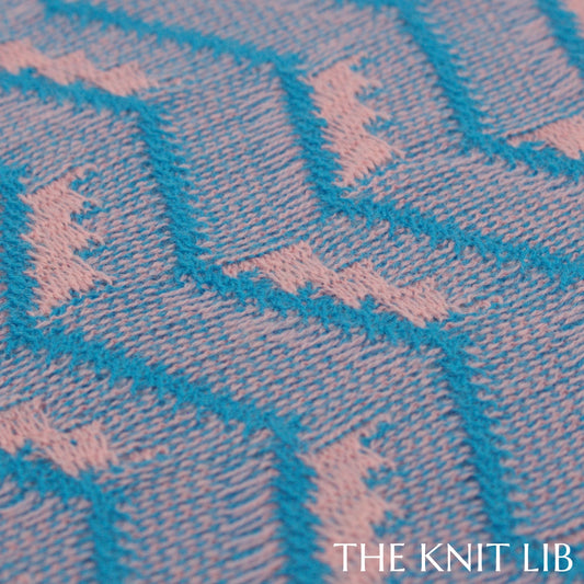 The Knit Lib - Original Knit Pattern Design Inspiration - 01452 (XH02) Jacquard Ottoman